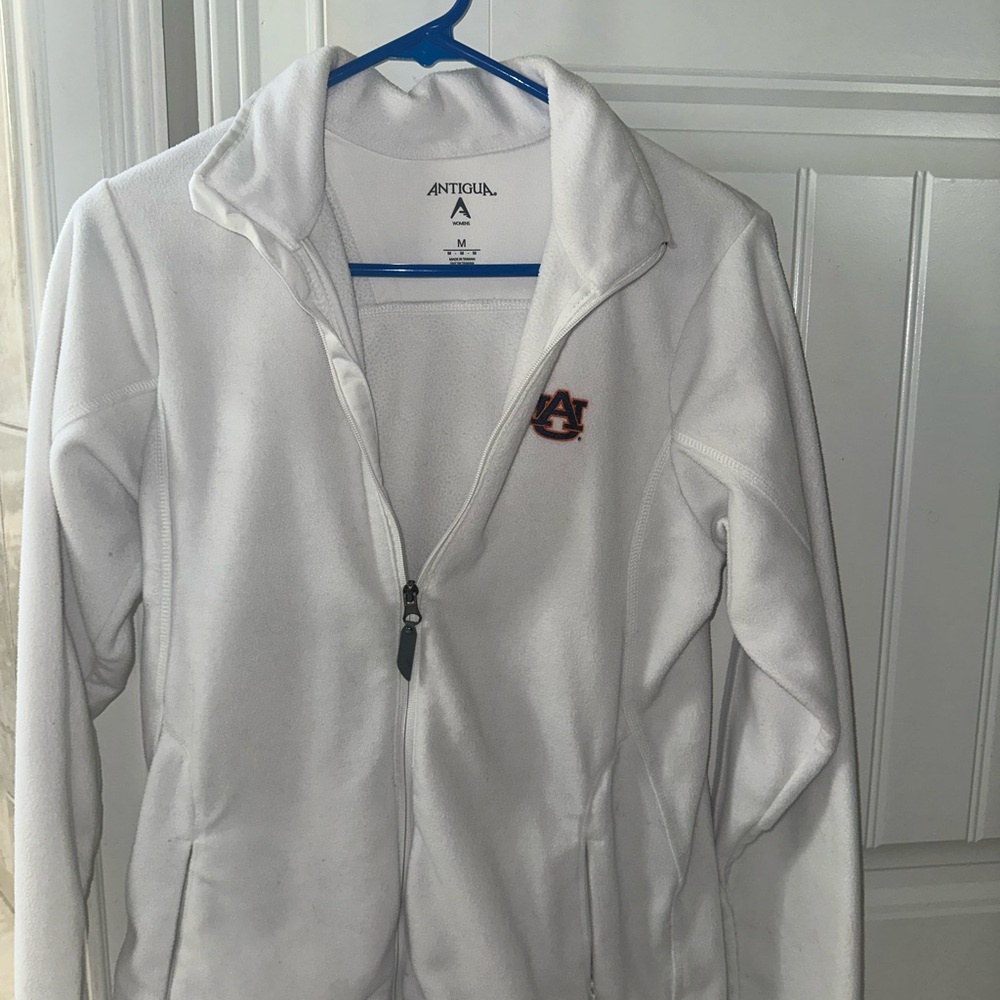 Antigua Women's White Utility Jacket with Logo